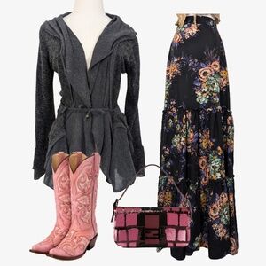 Y2K Pretty Angel Cardigan Ties Long Sleeve Large Collar